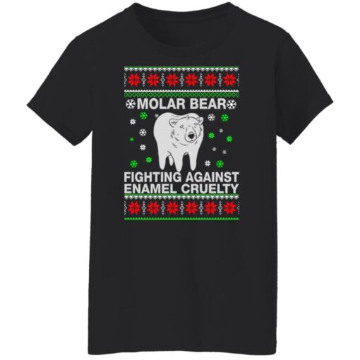 Molar bear fighting against enamel cruelty Christmas sweatshirt $19.95