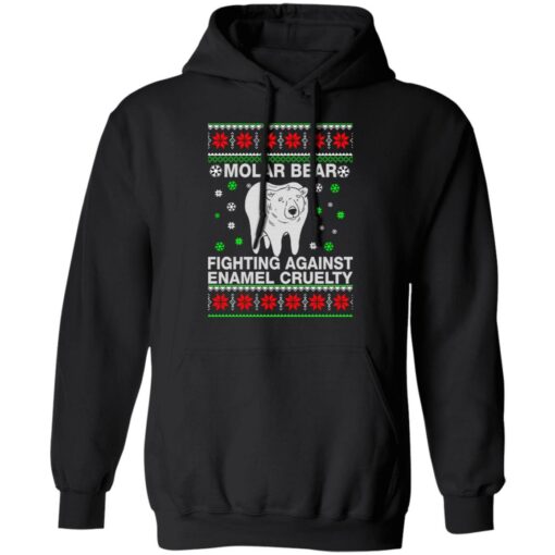 Molar bear fighting against enamel cruelty Christmas sweatshirt $19.95 redirect10032021231017 3