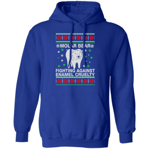 Molar bear fighting against enamel cruelty Christmas sweatshirt $19.95 redirect10032021231017 5