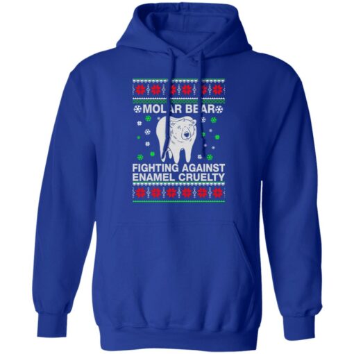 Molar bear fighting against enamel cruelty Christmas sweatshirt $19.95