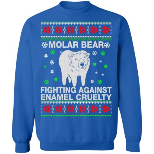 Molar bear fighting against enamel cruelty Christmas sweatshirt $19.95 redirect10032021231017 9