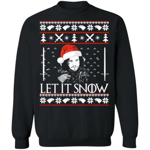 Jon Snow let it snow Christmas sweater $19.95