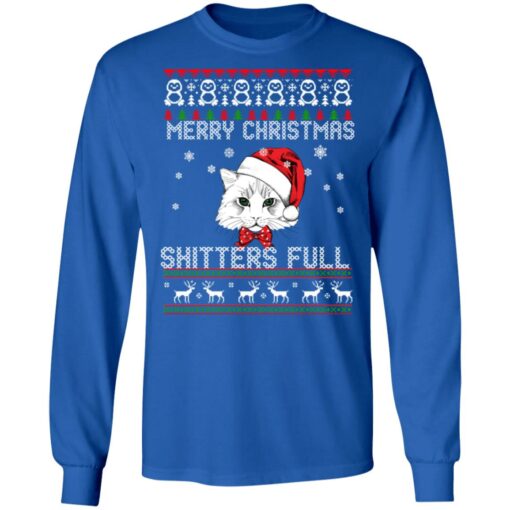 Cat Merry Christmas shitters full Christmas sweater $19.95