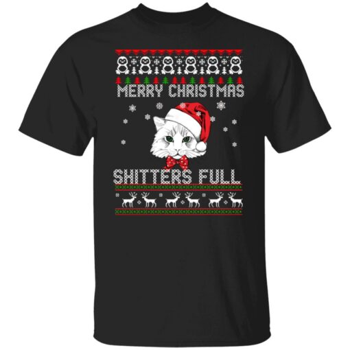 Cat Merry Christmas shitters full Christmas sweater $19.95