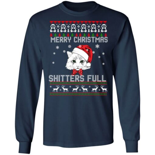 Cat Merry Christmas shitters full Christmas sweater $19.95