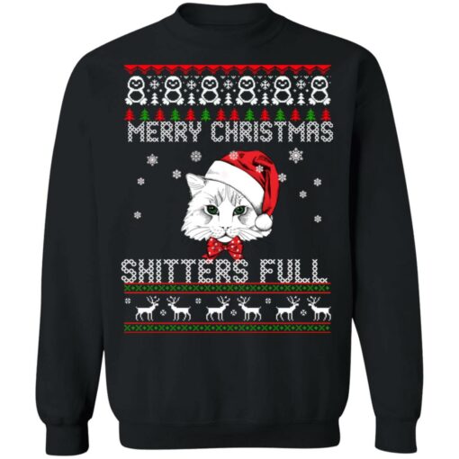 Cat Merry Christmas shitters full Christmas sweater $19.95