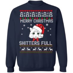 Cat Merry Christmas shitters full Christmas sweater $19.95