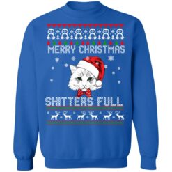 Cat Merry Christmas shitters full Christmas sweater $19.95