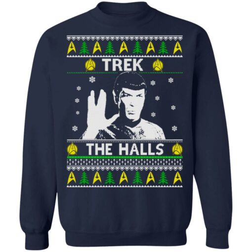 Spock Trek the halls Christmas sweater $19.95 redirect10042021021042 7
