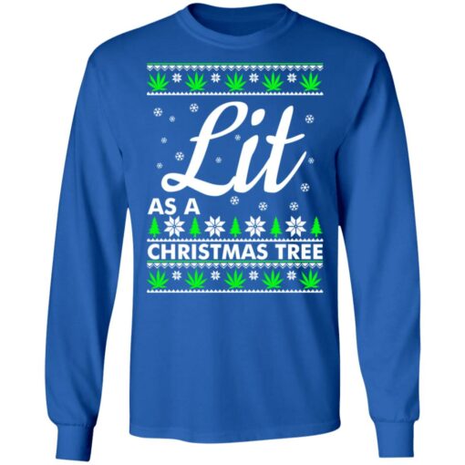 Lit as a christmas tree Christmas sweater $19.95 redirect10042021031008 1
