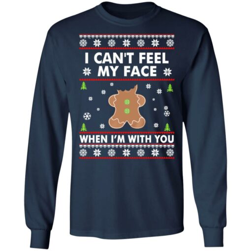 I can't feel my face when i'm with you Christmas sweater $19.95 redirect10042021041002 2