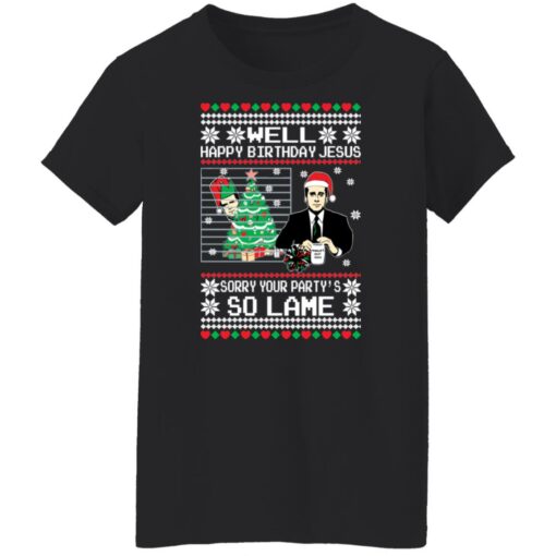 Michael Scott well happy birthday jesus Christmas sweater $19.95