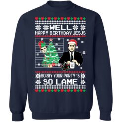 Michael Scott well happy birthday jesus Christmas sweater $19.95