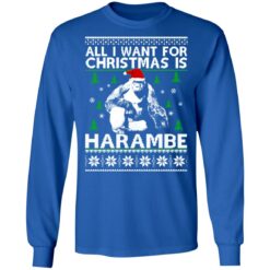 All i want for Christmas is Harambe Christmas sweater $19.95
