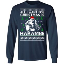 All i want for Christmas is Harambe Christmas sweater $19.95