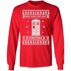 Wibbly wobbly timey wimey Christmas sweater $19.95