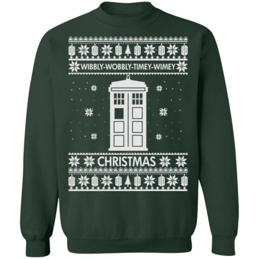 Wibbly wobbly timey wimey Christmas sweater $19.95