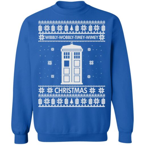 Wibbly wobbly timey wimey Christmas sweater $19.95