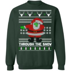 Santa Claus dabbing through the snow Christmas sweater $19.95