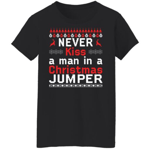 Never kiss a man in a christmas jumper Christmas sweater $19.95