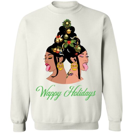 Cardi B wappy holidays Christmas sweater $19.95