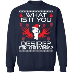 Lucifer what is it you desire for Christmas sweater $19.95