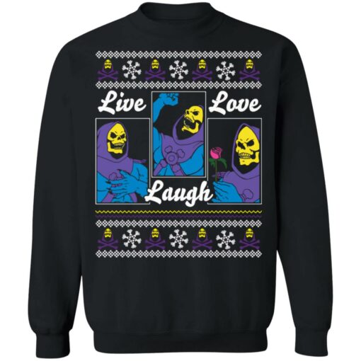 Death live laugh love Christmas sweater $19.95