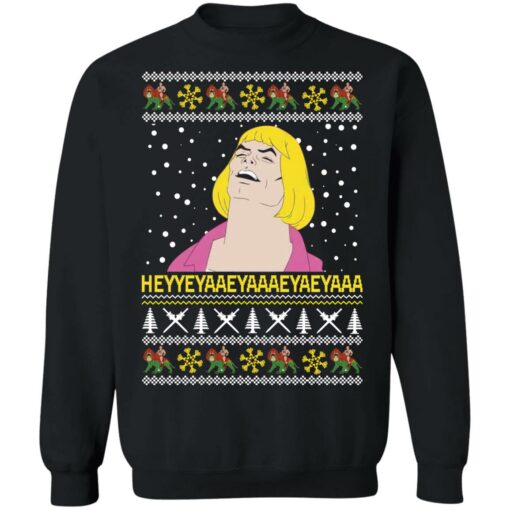 He Man hey yey a a Christmas sweater $19.95