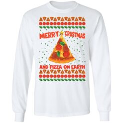 Merry crustmas and pizza on earth Christmas sweater $19.95