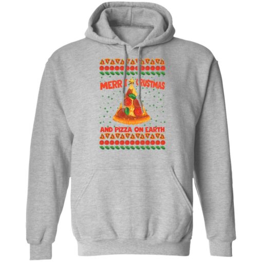 Merry crustmas and pizza on earth Christmas sweater $19.95