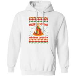 Merry crustmas and pizza on earth Christmas sweater $19.95