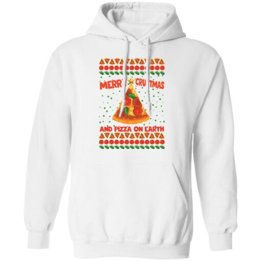 Merry crustmas and pizza on earth Christmas sweater $19.95