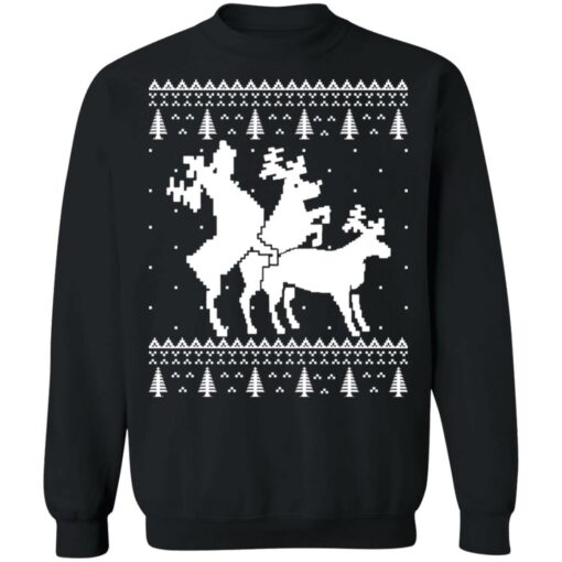 Reindeer Humping Unisex Christmas sweater $19.95