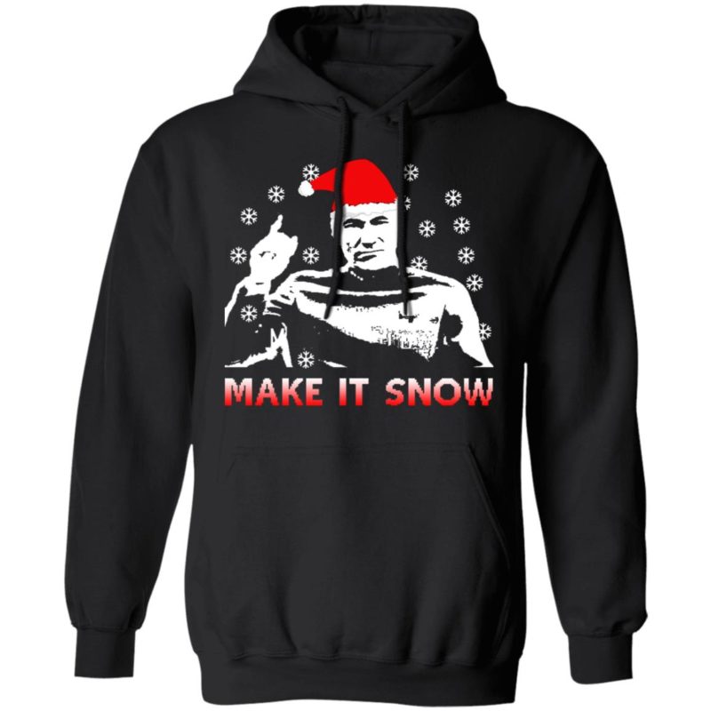 Jean Luc Picard Make It Snow Christmas Sweater - Lelemoon