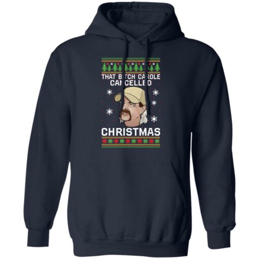 Joe Exotic that bitch carole cancelled Christmas sweater $19.95 redirect10072021071040 4