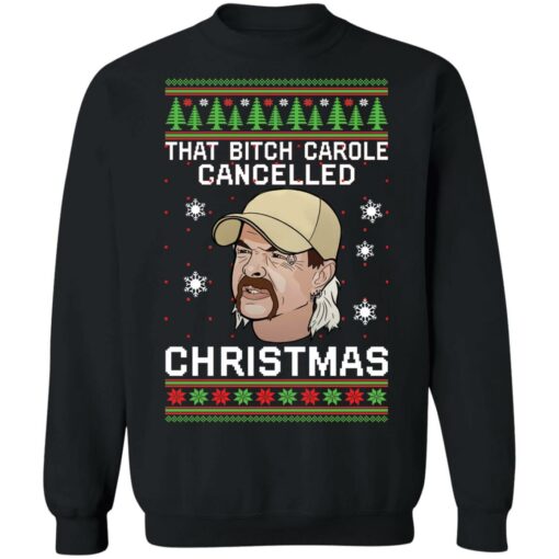 Joe Exotic that bitch carole cancelled Christmas sweater $19.95