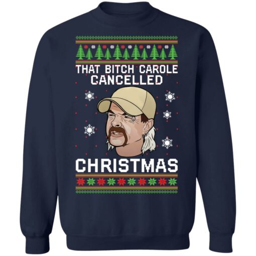 Joe Exotic that bitch carole cancelled Christmas sweater $19.95 redirect10072021071040 7