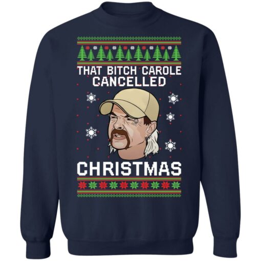 Joe Exotic that bitch carole cancelled Christmas sweater $19.95