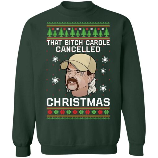Joe Exotic that bitch carole cancelled Christmas sweater $19.95 redirect10072021071040 8