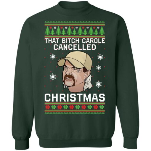 Joe Exotic that bitch carole cancelled Christmas sweater $19.95