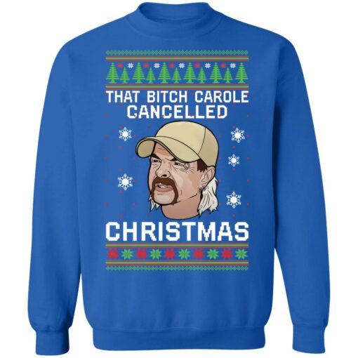 Joe Exotic that bitch carole cancelled Christmas sweater $19.95 redirect10072021071040 9