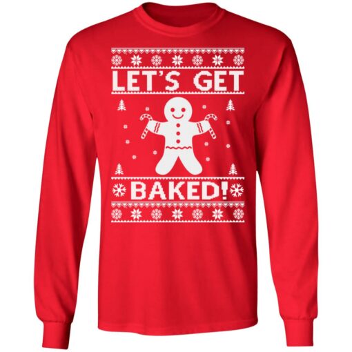 Gingerbread man let's get baked Christmas sweater $19.95