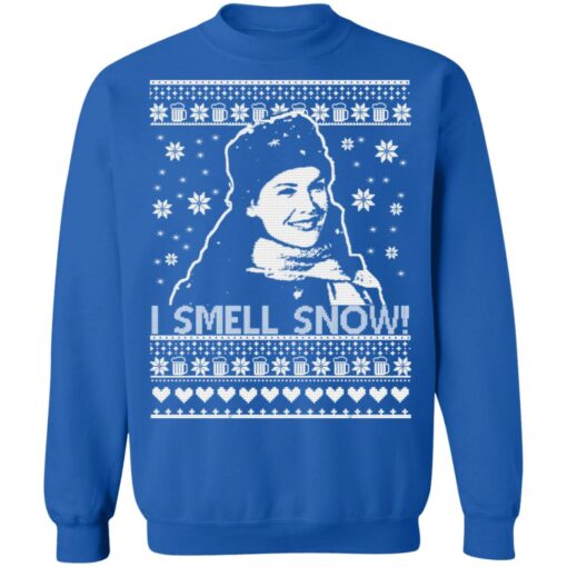 Lorelai Gilmore i smell snow Christmas sweater $19.95 redirect10072021211054 9
