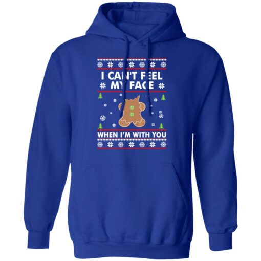 Gingerbread man i can feel my face when i'm with you Christmas sweater $19.95 redirect10072021221043 3