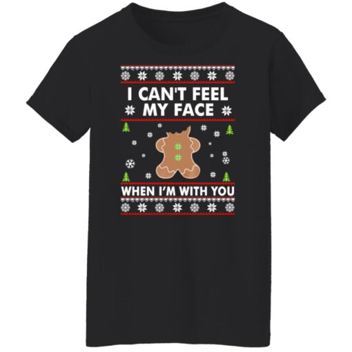 Gingerbread man i can feel my face when i'm with you Christmas sweater $19.95 redirect10072021221043 9