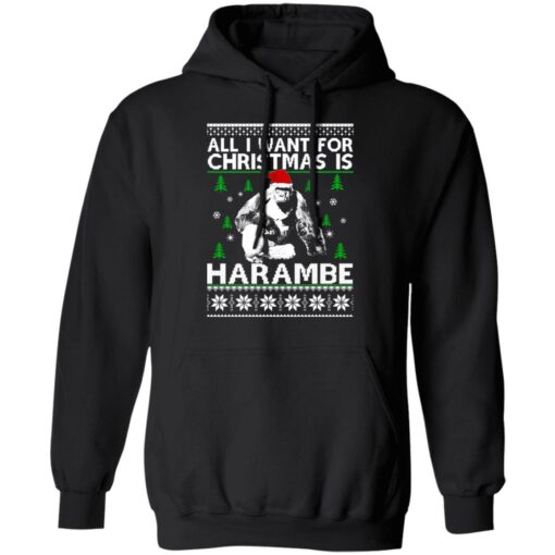 All i want for Christmas harambe Christmas sweater $19.95