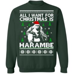 All i want for Christmas harambe Christmas sweater $19.95