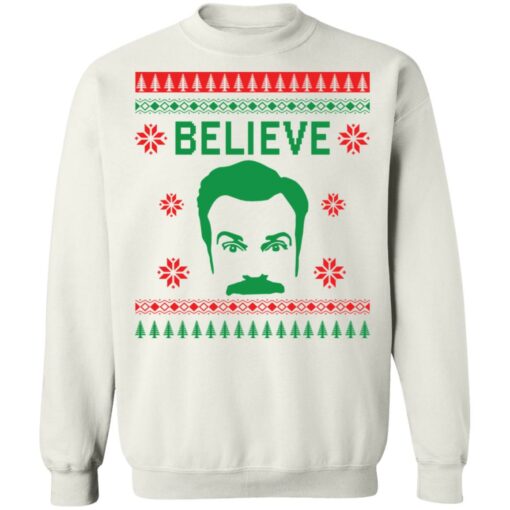 Ted Lasso believe Christmas sweater $19.95