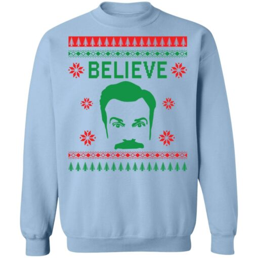 Ted Lasso believe Christmas sweater $19.95