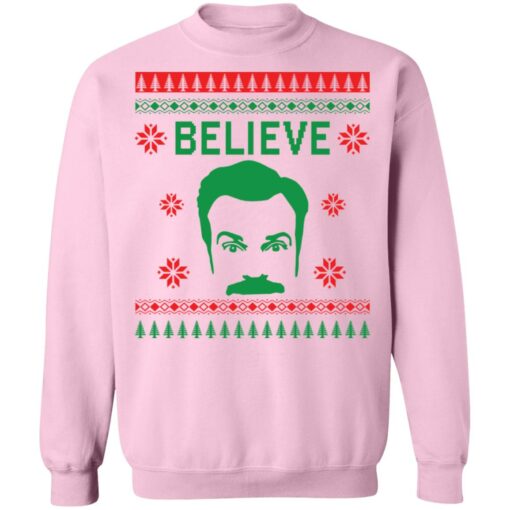 Ted Lasso believe Christmas sweater $19.95